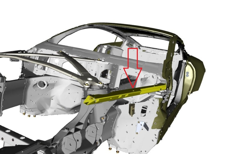 Image of LEFT FRONT SIDE BRACE
