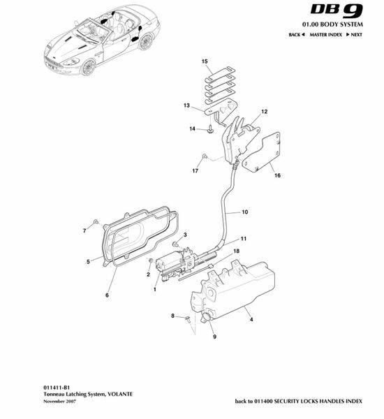 Image of RIGHT REAR TONNEAU COVER LATCH STRIKER PLATE