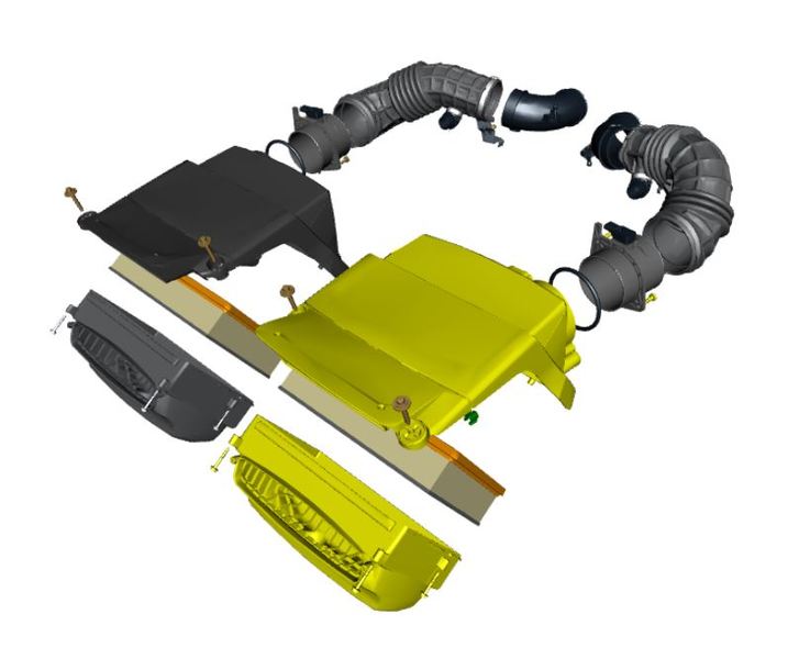 Image of LEFT HAND AIRBOX AND FILTER ASSEMBLY