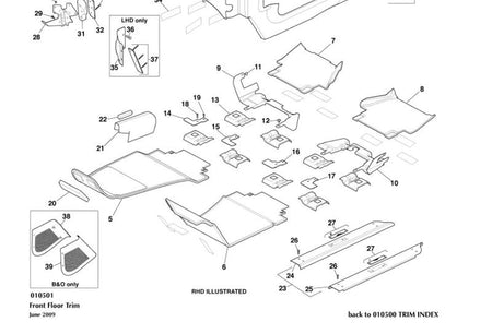 Image of LEFT HAND FLOOR SUPPORT