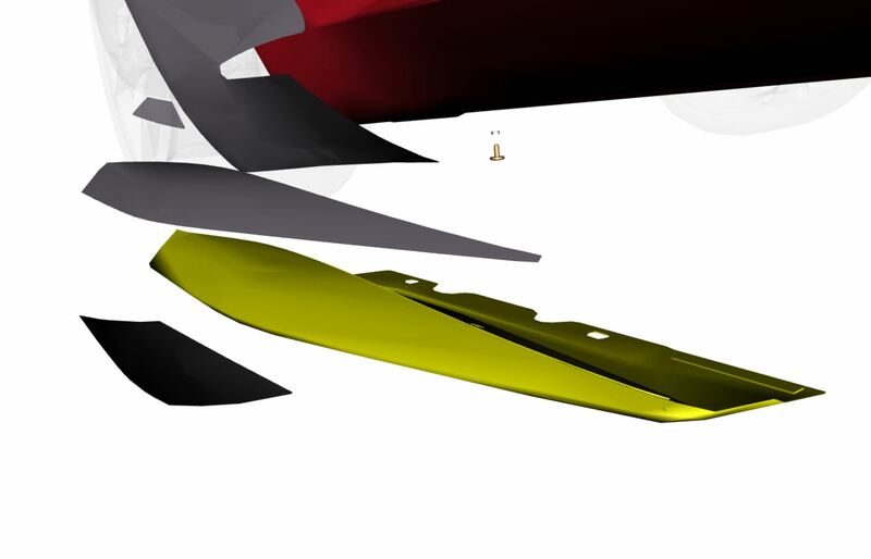 Image of RIGHT SIDE SILL CLADDING CARBON FIBRE
