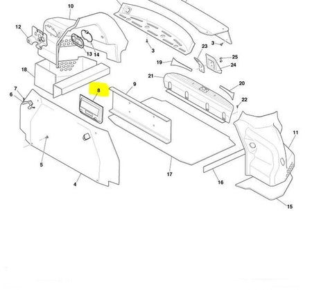 Image of SAT NAV MODULE HOUSING