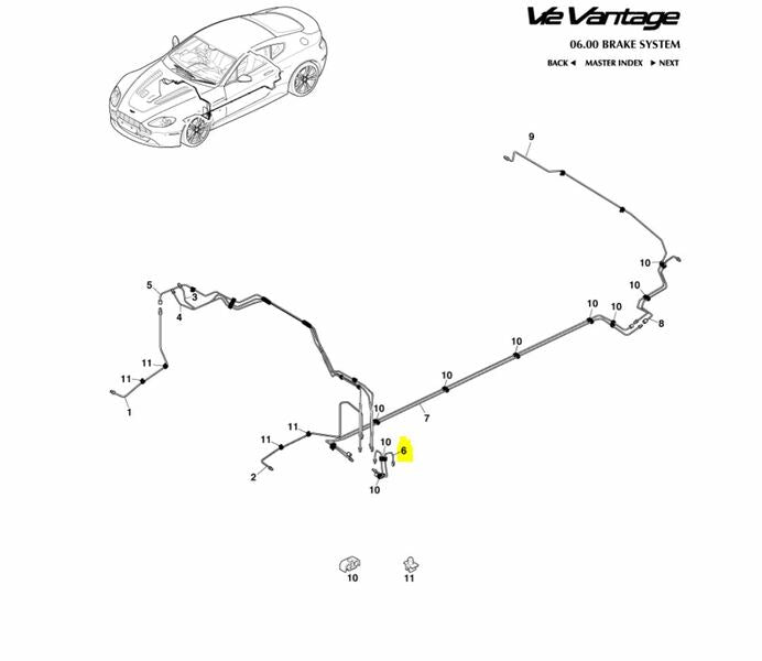 Image of BRAKE PIPE REAR WHEEL BRAKE PIPE