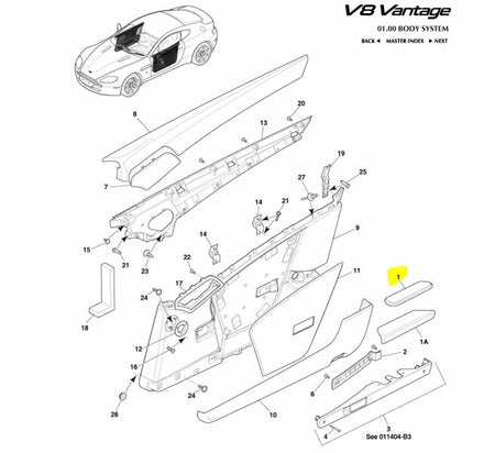 Image of LEFT FRONT DOOR UPPER ARM REST