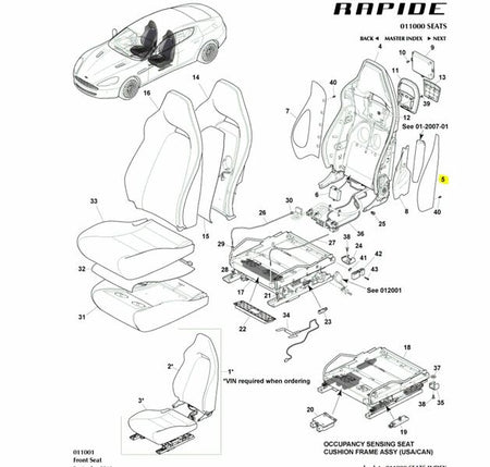 Image of LEFT HAND FRONT SEAT SIDE EXTENTION PANEL