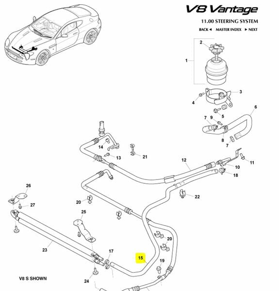 Image of POWER STEERING HOSE