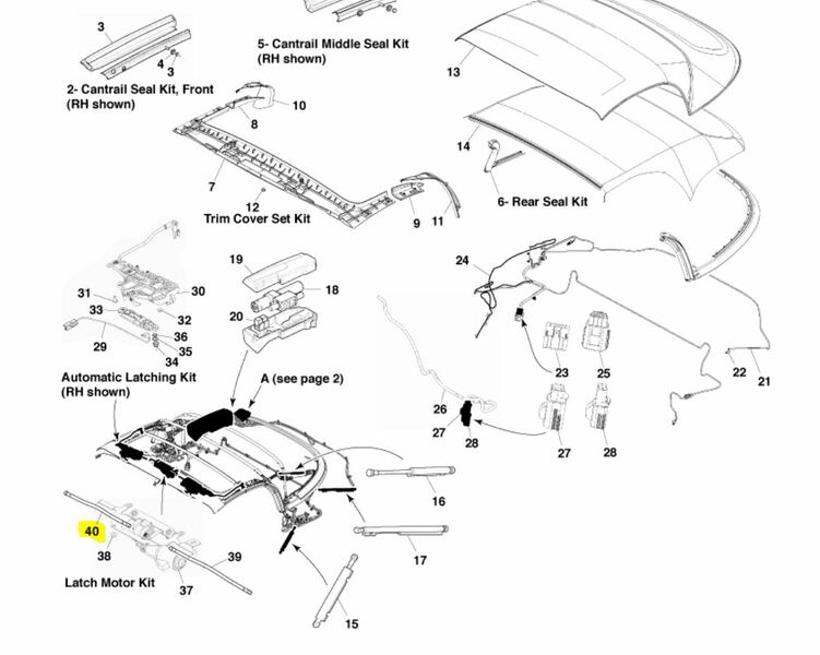 Image of RIGHT SIDE FLEXIBLE SHAFT ROD FOR ROOF LATCH