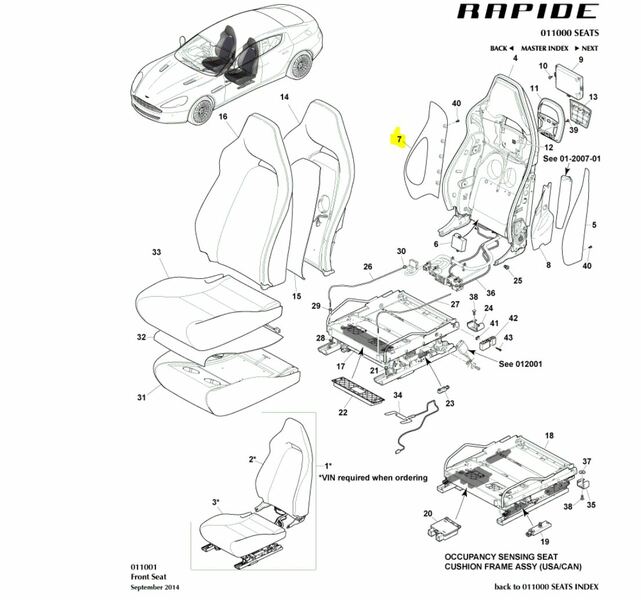 Image of SEAT BACK PANEL RIGHT SIDE - OF THE RIGHT FRONT SEAT ASSEMBLY