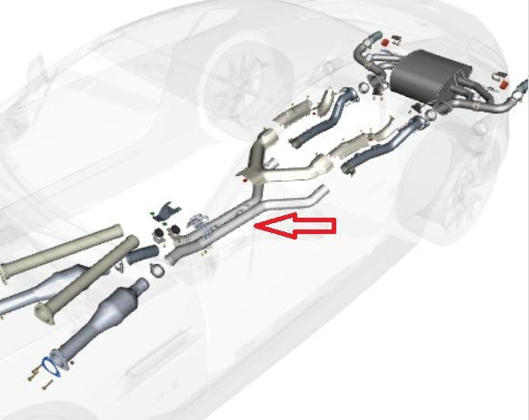 Image of CENTRE EXHAUST PIPES