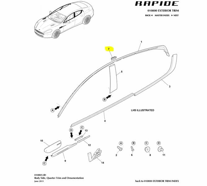Image of LEFT SIDE WEATHERSTRIP FINISHER