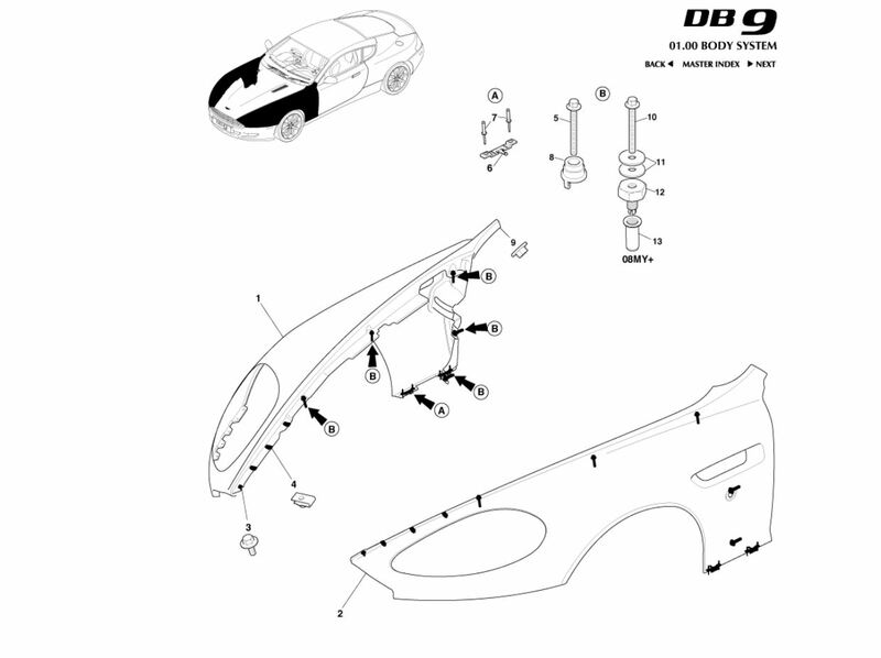 RIGHT FRONT WING FENDER ASSEMBLY