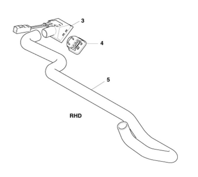 Image of HOSE - CABIN AIR TEMP SNIFFER PIPE