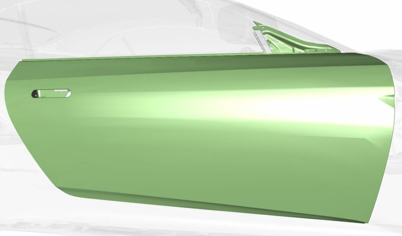 Image of RIGHT FRONT DOOR SHELL ASSEMBLY
