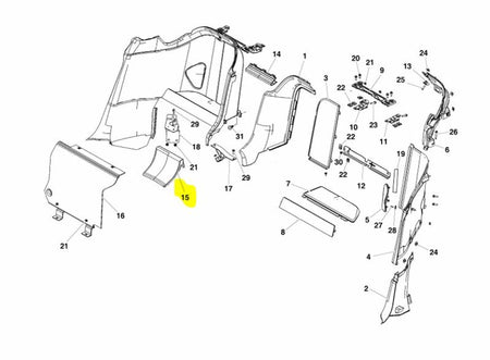 Image of REAR STOWAGE COVER ASSEMBLY