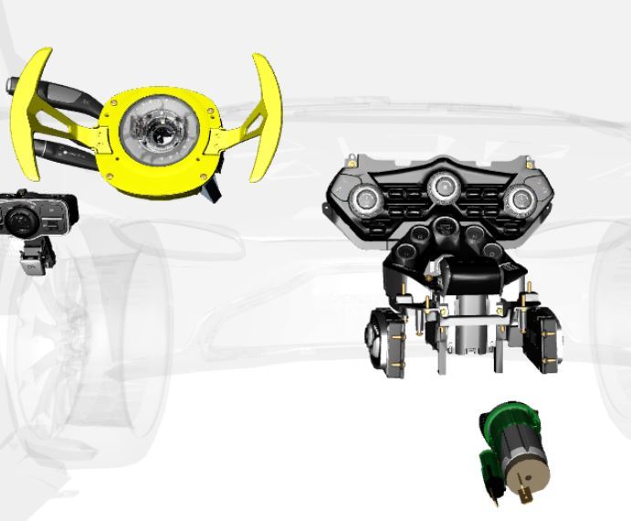 Image of SPORTS PADDLE SHIFT SWITCH PLATE ASSEMBLY
