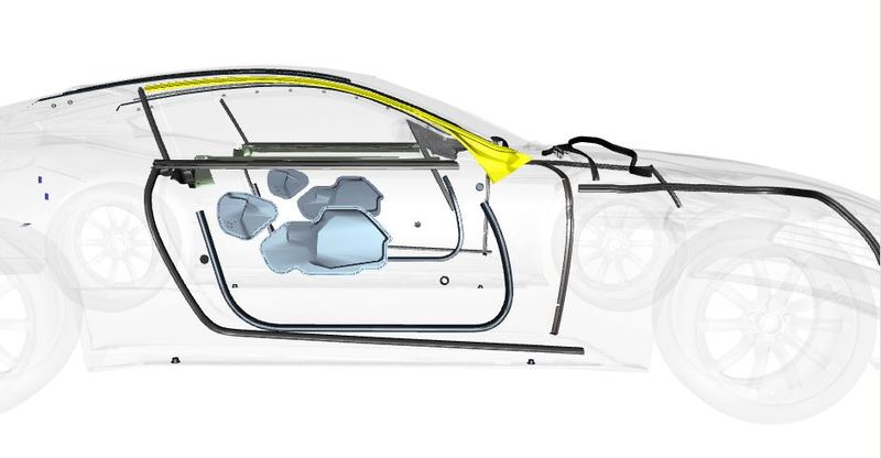 Image of RIGHT HAND OUTER DOOR WINDOW SEAL