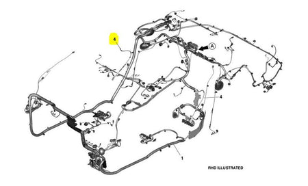 Image of CANT RAIL INTERIOR LIGHT LINK CABLE