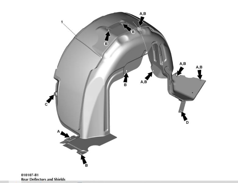 Image of LEFT HAND REAR WHEEL ARCH LINER