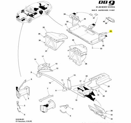 Image of LEFT REAR SHOCK ABSORBER STRUT MOUNTING PLATE ASSEMBLY