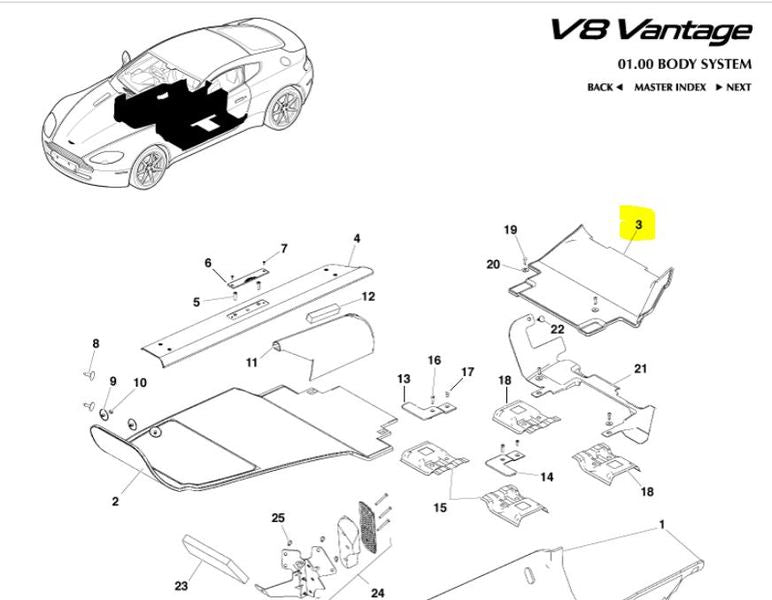 Image of RIGHT HAND REAR FLOOR CARPET PREMIUM