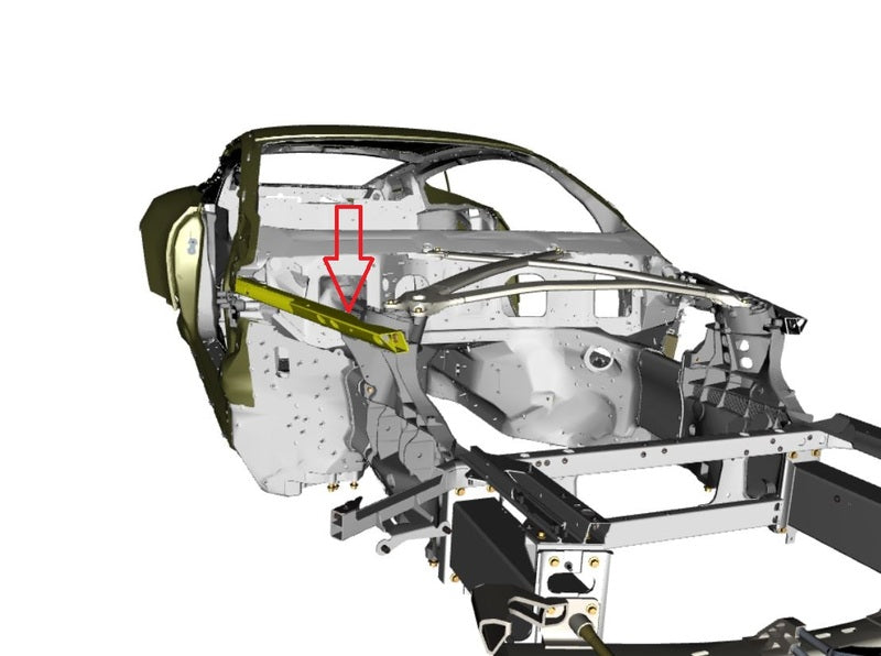 Image of RIGHT FRONT SIDE BRACE ASSEMBLY