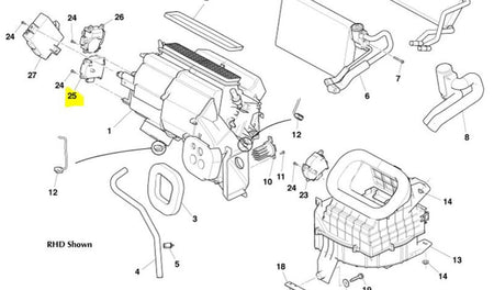 Image of SERVO MOTOR HEATER LEFT HAND DRIVE MODELS