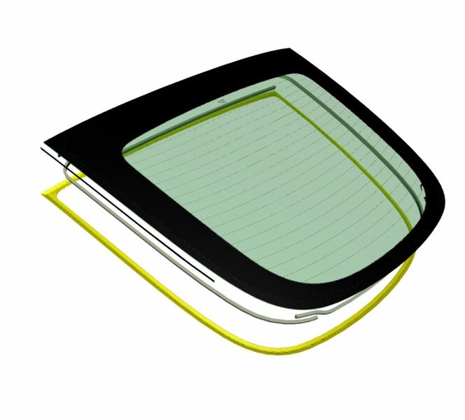 Image of REAR WINDOW SCREEN GLASS FINISHER SEAL