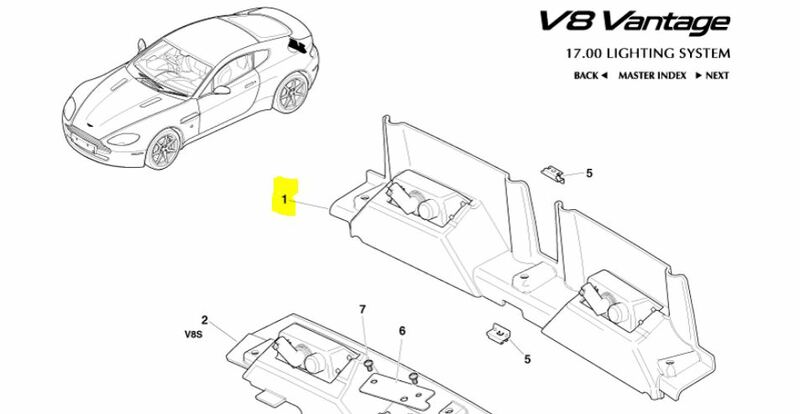 Image of REAR NUMBER LICENSE PLATE LIGHT HOUSING