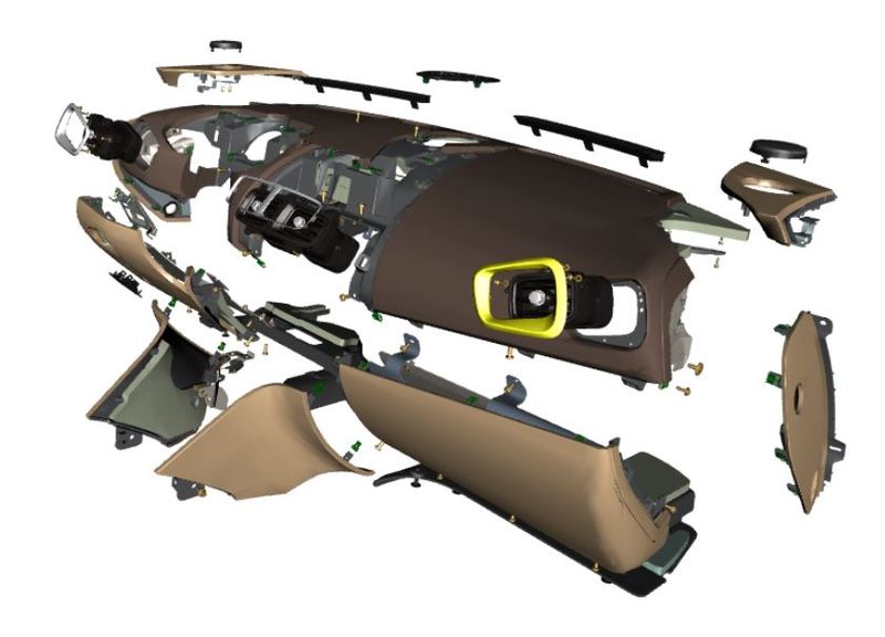 Image of OUTER RIGHT HAND DASHBOARD AIR DUCT TRIM CASTING