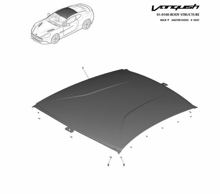 Image of CARBON FIBRE ROOF PANEL VISIBLE CARBON HIGH GLOSS