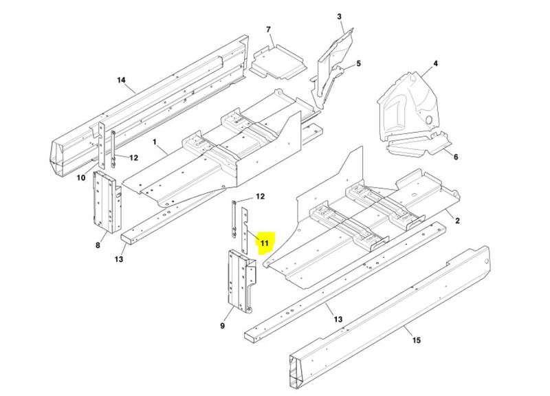 Image of NUTPLATE FRONT END MOUNTING