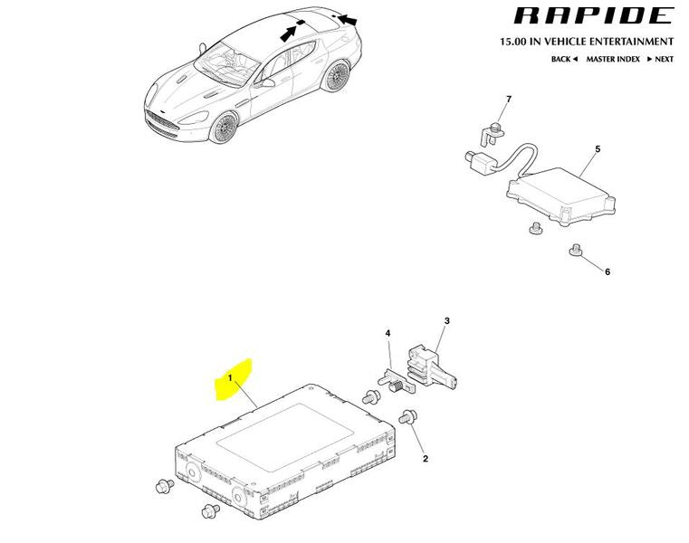 Image of SATELLITE RADIO TUNER ASSEMBLY