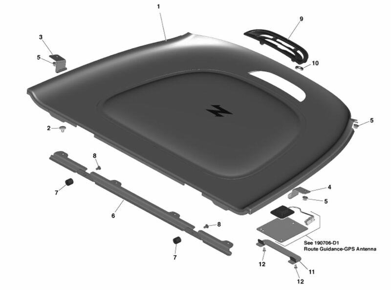 Image of REAR PACKAGE TRAY RIGHT HAND SIDE BRACKET