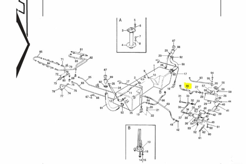 Image of HOSE ASSEMBLY FUEL TANK TO ANTI SURGE TANK