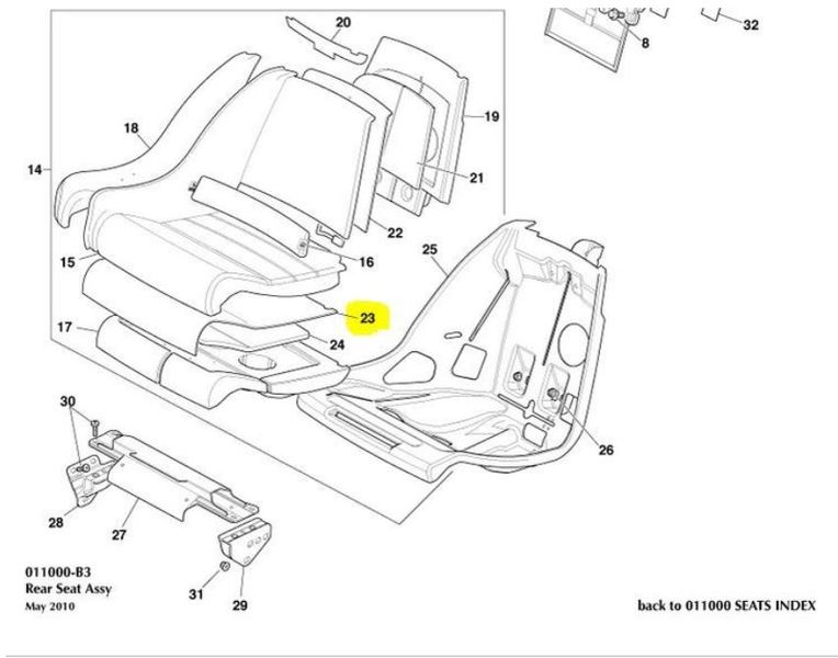 Image of LEFT HAND REAR SEAT BASE HEATING ELEMENT PAD