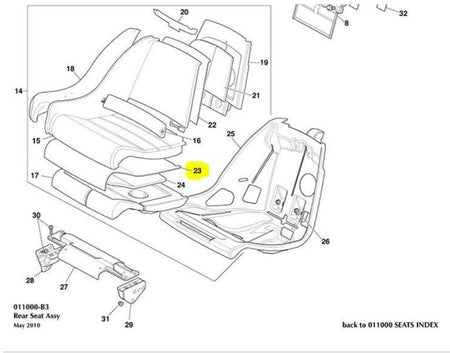 Image of LEFT HAND REAR SEAT BASE HEATING ELEMENT PAD