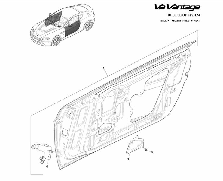 Image of LEFT FRONT DOOR OPENING COVER