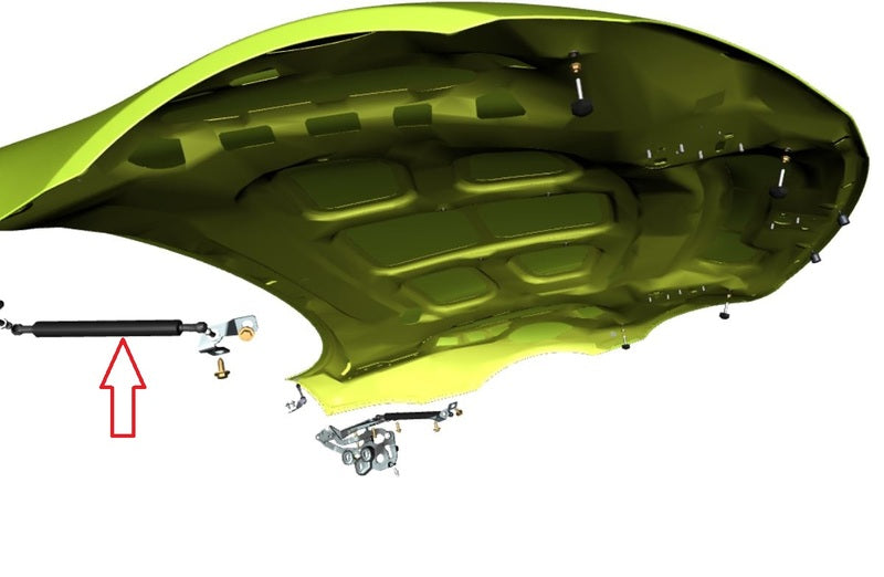 Image of GAS BONNET HOOD STRUT