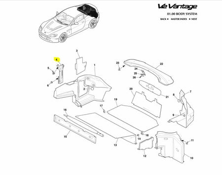 REAR BATTERY AND 12v POWER SOCKET BRACKET