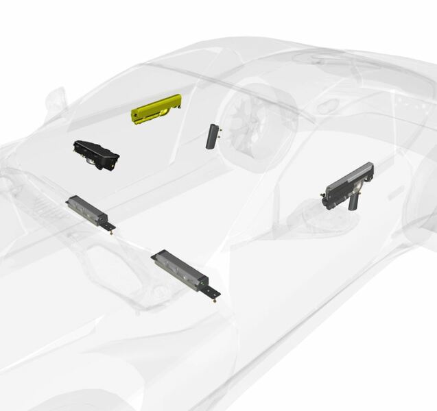 Image of RIGHT SIDE DOOR AIRBAG ASSEMBLY