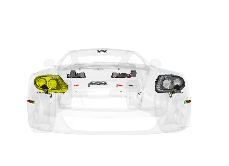 Image of RIGHT HAND HEADLAMP H.I.D  UK ONLY