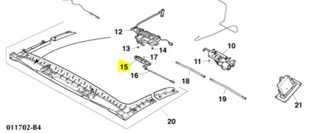 Image of LEFT HAND ROOF STRIKER PLATE