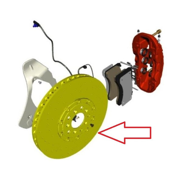 Image of LEFT HAND FRONT BRAKE DISC