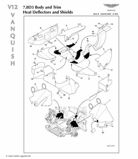 Image of LEFT HAND FRONT CHIMNEY VENT HEATSHIELD