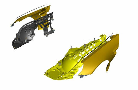 LEFT FRONT INNER WING CARRIER - HEAD LAMP HEADLAMP PANEL