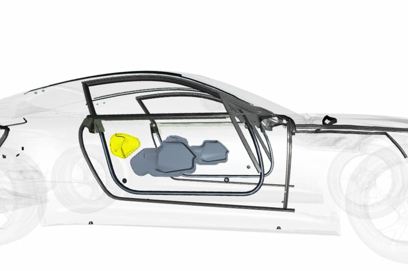 Image of RIGHT DOOR WATER SHEDDER MEMBRANE