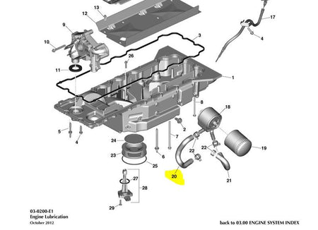 Image of OIL COOLER OUTLET PIPE