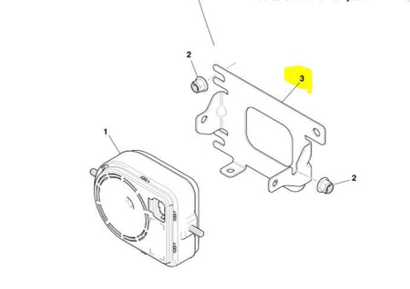 Image of ALARM SECURITY SOUNDER BRACKET