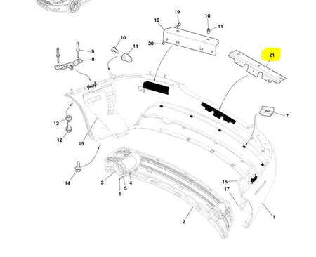 Image of REAR BUMPER CENTRE MOUNTING BRACKET