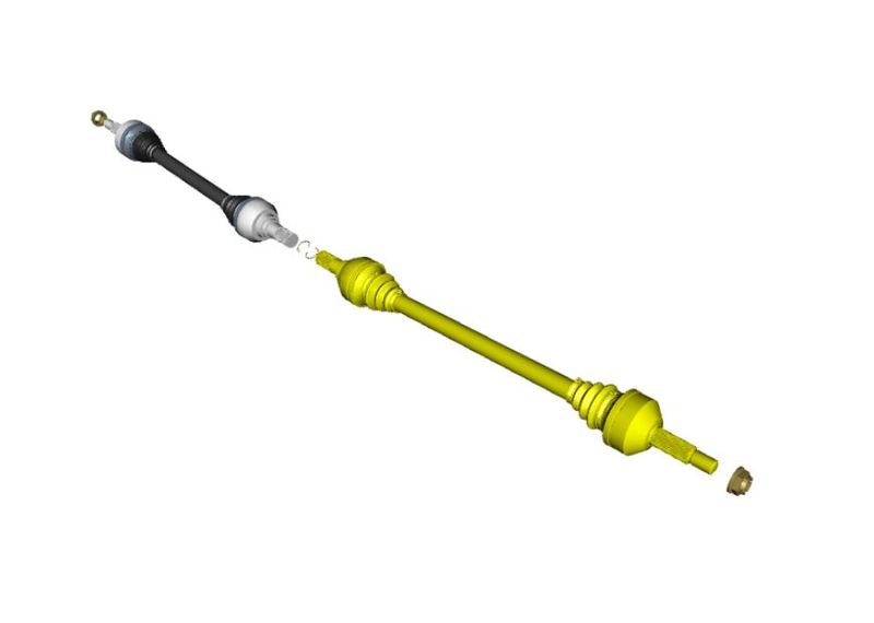 LEFT HAND REAR DRIVESHAFT HALFSHAFT